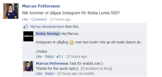 Facebook Zweden Over Instagram